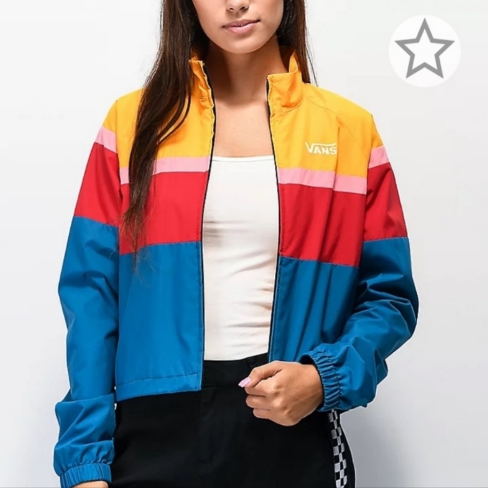 Women’s VANS Primary Colourblock Windbreaker Jacket